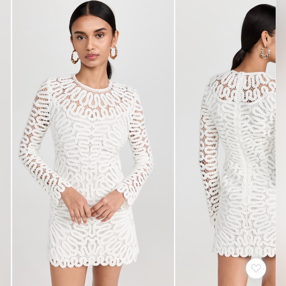 SIMKHAI
Mccall Cage Crochet Embroidery Mini Dress